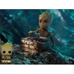 Funko Funko Pop Marvel Wonder Con 2023 N°1222 Guardians of the Galaxy Vol. 2 Groot with Bomb Exclusive Vinyl Figure