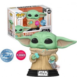 Pop N°465 The Mandalorian Grogu With Cookies (Flocked) Vinyl Figure