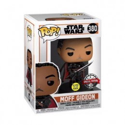 Funko Funko Pop N°380 Star Wars The Mandalorian Moff Gideon Vaulted Phosphorescent Edition limitée