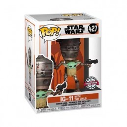 Funko Funko Pop N°427 Star Wars The Mandalorian IG-11 with The Child Edition Limitée