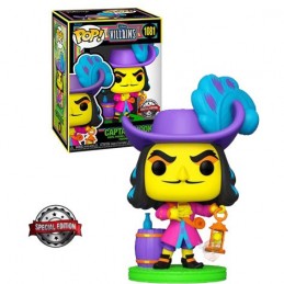 Funko Funko Pop N°1081 Disney Villains Peter Pan Captain Hook (Blacklight) Edition Limitée