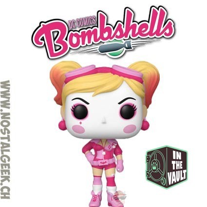 Funko Pop N°166 DC Bombshells Harley Quinn (Breast Cancer Awareness) Vaulted Vinyl Figur