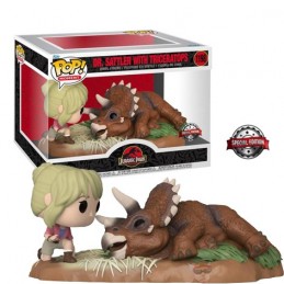 Funko Funko Pop N°1198 Movie Moment Jurassic Park Dr. Sattler with Triceratops Edition Limitée