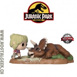 Funko Pop N°1198 Movie Moment Jurassic Park Dr. Sattler with Triceratops Edition Limitée