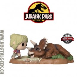 Funko Funko Pop N°1198 Movie Moment Jurassic Park Dr. Sattler with Triceratops Edition Limitée