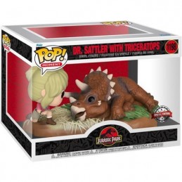 Funko Funko Pop N°1198 Movie Moment Jurassic Park Dr. Sattler with Triceratops Edition Limitée