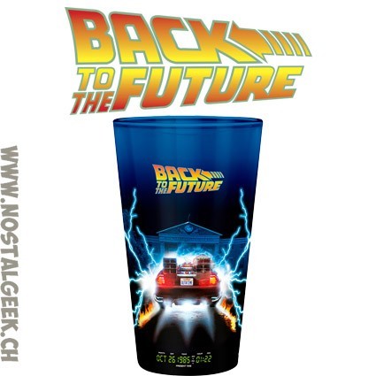 AbyStyle Back to the Future Large Glass DeLorean 400ml AbyStyle Back to the Future Large Glass DeLorean 400ml