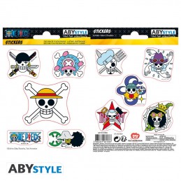 AbyStyle One piece Mini Stickers Straw Hat Skulls (16x11cm)