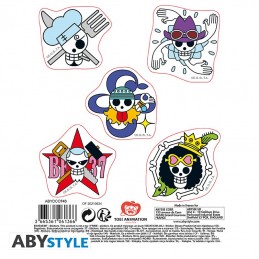 AbyStyle One piece Mini Stickers Skulls Equipage Luffy (16 x 11 cm)