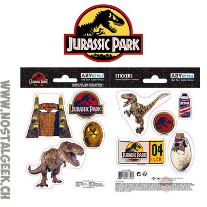 AbyStyle Jurassic Park Mini Stickers (16x11cm) Dinosaurs