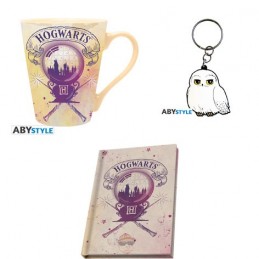 AbyStyle Harry Potter Coffret cadeau Poudlard Mug + Porte-clés + Cahier