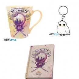 AbyStyle Harry Potter Gift Set Hogwarts Mug + Keyring + Notebook