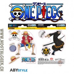 AbyStyle One piece Mini Stickers Luffy & Law (16x11cm)