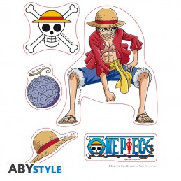 AbyStyle One piece Mini Stickers Luffy & Law (16x11cm)