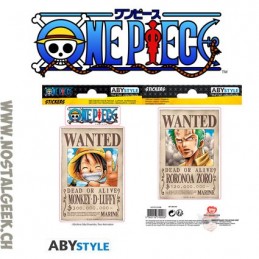 AbyStyle One piece Mini Stickers Wanted Luffy & Zoro (16x11cm)