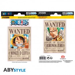 AbyStyle One piece Mini Stickers Wanted Luffy & Zoro (16x11cm)