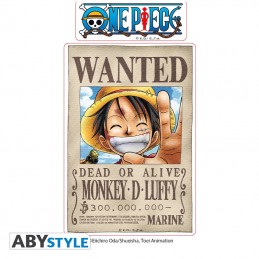 AbyStyle One piece Mini Stickers Wanted Luffy & Zoro (16x11cm)