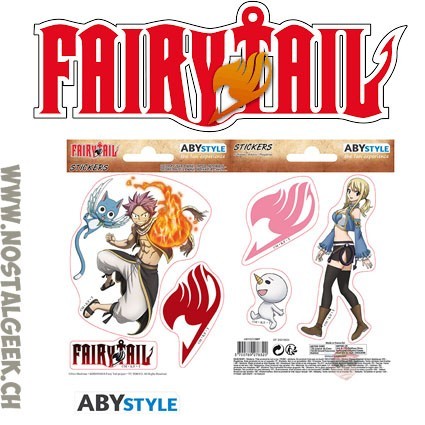 AbyStyle Fairy Tail Mini stickers Natsu et Lucy (16 x 11 cm)