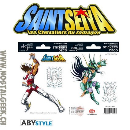 AbyStyle Les Chevaliers du Zodiaque (Saint Seiya) Mini Stickers Pegasus Shiryu (16x11cm)