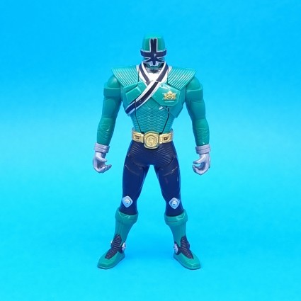 Bandai Power Rangers Super Samurai Vert Ranger Flip Head Figurine articulée d'occasion (Loose)