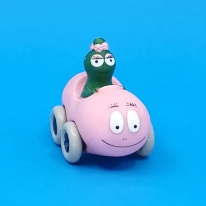 Plastoy Barbapapa car with Barbabelle second hand figure (Loose)