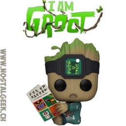 Funko Funko Pop Marvel N°1193 I Am Groot - Groot in Onesie (Reading) Vinyl Figure