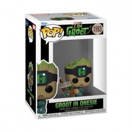 Funko Funko Pop Marvel N°1193 I Am Groot - Groot in Onesie (Reading) Vinyl Figure