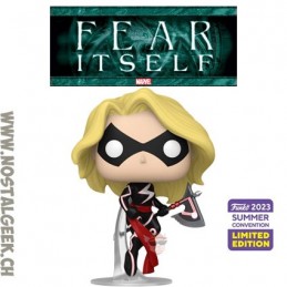 Funko Pop N°1263 SDCC 2023 Marvel Fear Itself Captain Marvel (with Axe) Exclusive Vinyl Figure