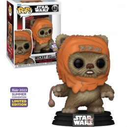 Funko Funko Pop N°631 SDCC 2023 Star Wars Wicket With Slingshot Exclusive Vinyl Figure