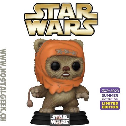 Funko Funko Pop N°631 SDCC 2023 Star Wars Wicket With Slingshot Exclusive Vinyl Figure