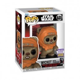 Funko Funko Pop N°631 SDCC 2023 Star Wars Wicket With Slingshot Exclusive Vinyl Figure