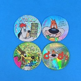 Nesquick Quicky's set o 4 second hand Pogs (Loose).