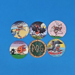 Animage set of 6 second hand Pogs (Loose).