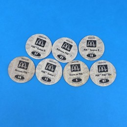McDonald's lot de 7 Pogs d'occasion (Loose)