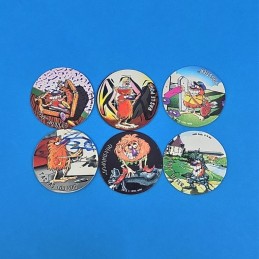 Animage set of 6 second hand Pogs (Loose). lot 2