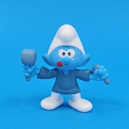 The Smurfs - Sculptor Smurf second hand Figure (Loose)