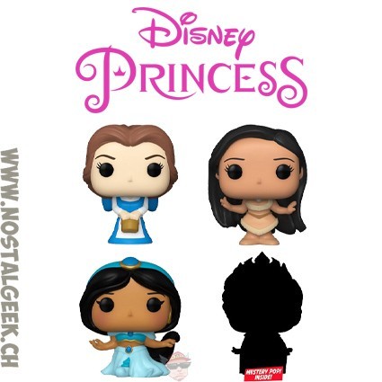 Funko Funko Bitty Pop Disney Princesses (4-Pack) Series 2 (Belle) Vinyl Figures