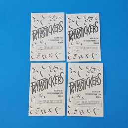 Panini Fantastickers set of 4 Used cards (Loose) Lot 9