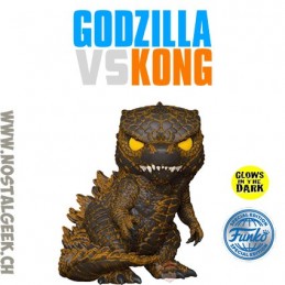 Funko Pop N°1316 Godzilla Vs Kong Burning Godzillla Phosphorescent Edition Limitée