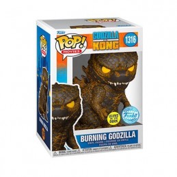 Funko Funko Pop N°1316 Movies Godzilla Vs Kong Burning Godzillla GITD Exclusive Vinyl Figure