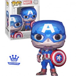 Funko Funko Pop N°1268 Marvel Captain America (Facet) Vaulted Exclusive Vinyl Figure