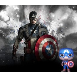 Funko Funko Pop N°1268 Marvel Captain America (Facet) Vaulted Exclusive Vinyl Figure