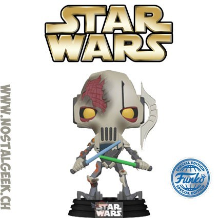 Funko Funko Pop N°646 Star Wars General Grievous with Battle Damage Edition Limitée