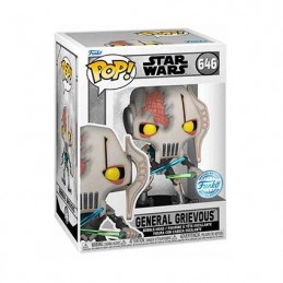 Funko Funko Pop N°646 Star Wars General Grievous with Battle Damage Edition Limitée