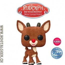 Funko Pop N°1260 Rudolph The Red-Nosed Reindeer Flocked Exclusive Vinyl Figure