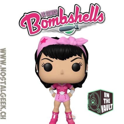 Funko Funko Pop N°167 DC Bombshells Wonder Woman (Breast Cancer Awareness) Vaulted Vinyl Figure