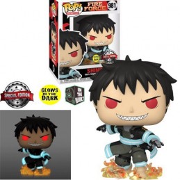 Funko Funko Pop Animation N°981 Fire Force Shinra with Fire Vaulted Phosphorescent Edition Limitée