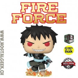 Funko Funko Pop Animation N°981 Fire Force Shinra with Fire Vaulted Phosphorescent Edition Limitée
