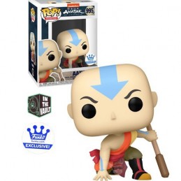 Funko Funko Pop N°995 Avatar the last Airbender Aang Crouching (Metallic) Vaulted Edition Limitée