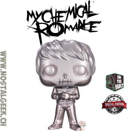 Funko Funko Pop N°41 Rocks My Chemical Romance Skeleton Gerard Way (Platinum) Vaulted Exclusive Vinyl Figure